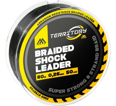 Mikado BRAIDED SHOCK LEADER 50lbs/0.26mm/80m