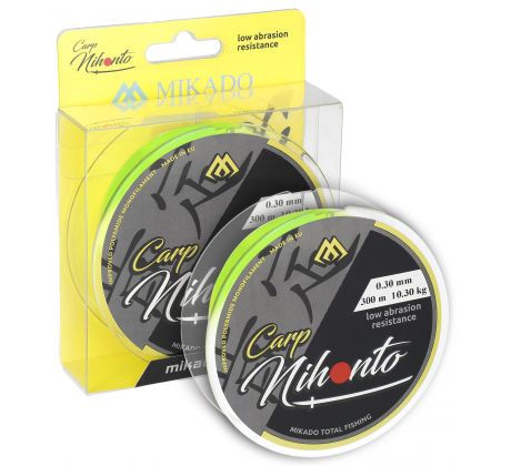Mikado NIHONTO CARP - 0.28mm/8.80kg/300m FLUO/ŽLUTÁ