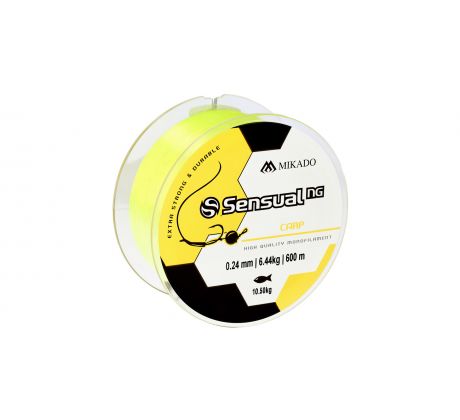 Mikado SENSUAL N.G. CARP 0.30mm/17.5kg/600m - ŽLUTÉ