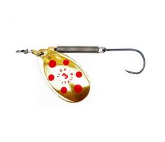 Blinker TONDO Superlight Gold/Red č.0-1,5g s jednoháčikom