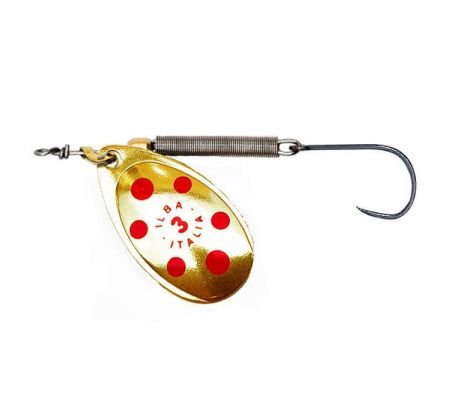 Blinker TONDO Superlight Gold/Red č.0-1,5g s jednoháčikom