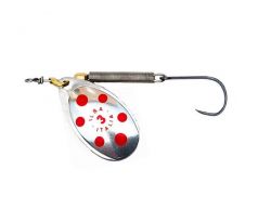 Blinker TONDO Superlight Silver/Red č.0-1,5g s jednoháčikom