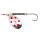 Blinker TONDO Superlight Silver/Red č.0-1,5g s jednoháčikom