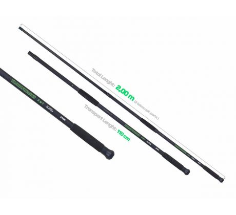 ZFISH Podběráková Tyč Transformer 2m Landing Net Handle